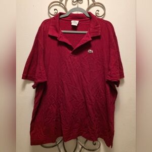 Lacoste Men's Burgundy Polo Shirt